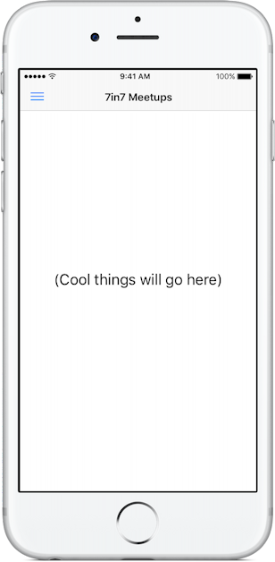7in7 Meetups Mock Mockup