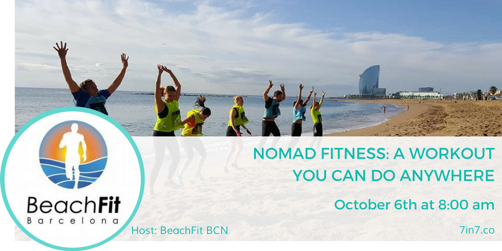 Beach Fitness Workshop at 7in7 Digital Nomad Conference